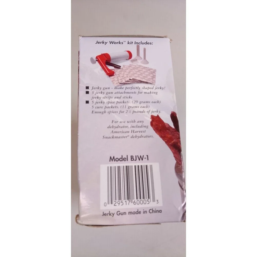 Vintage American Harvest Jerky Works Kit SEALED New Old Stock Nesco BJW-1 Gun